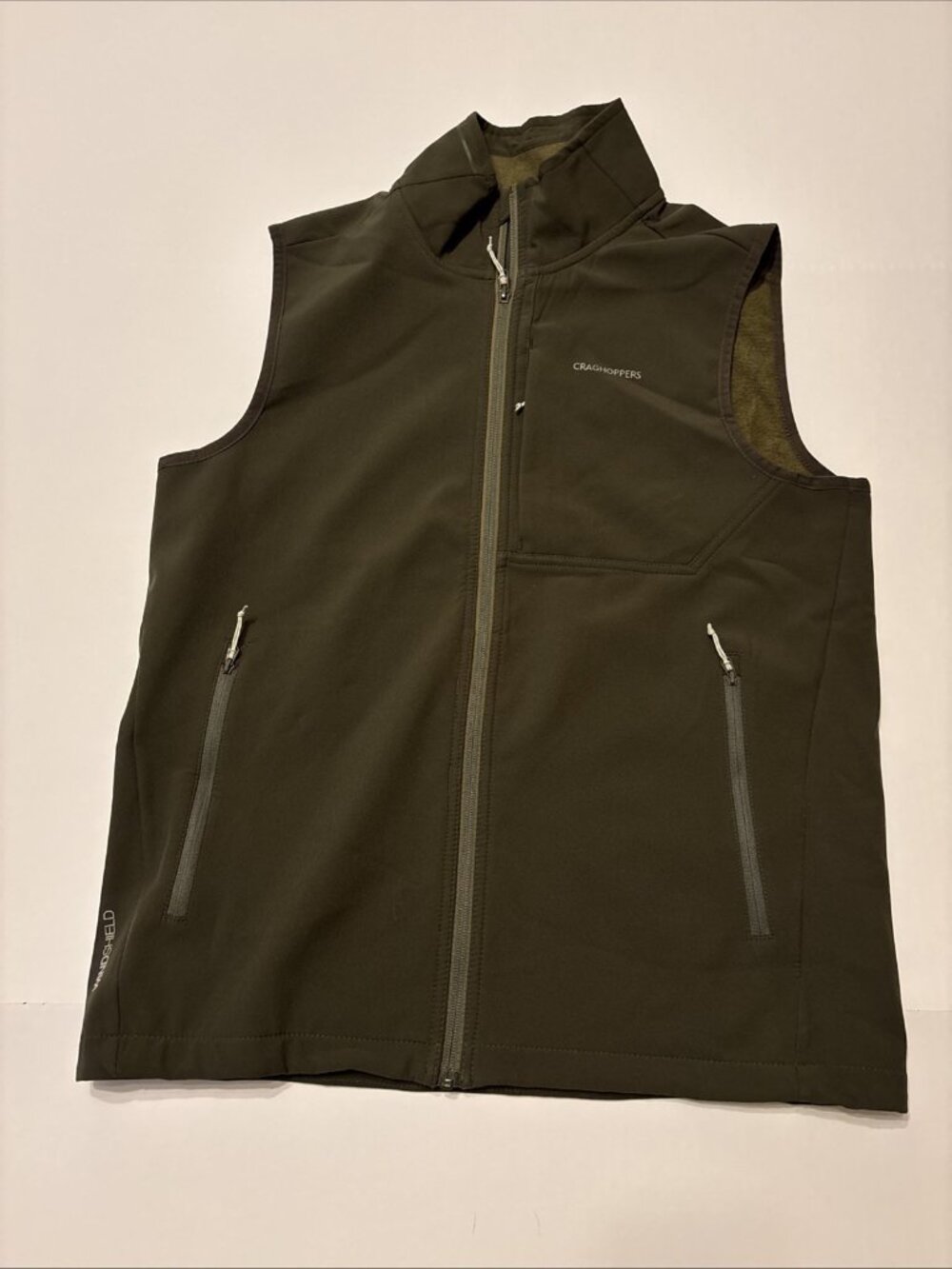craghoppers Gray Vest Windshield Size Medium Golfing Hiking Gorpcore